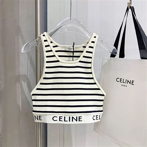 top de celine|Celine cropped top.